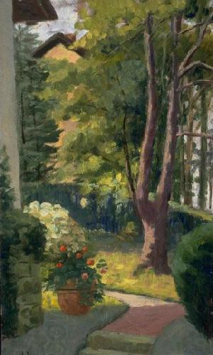 Louis Dewis The Garden at Villa Pat China oil painting art